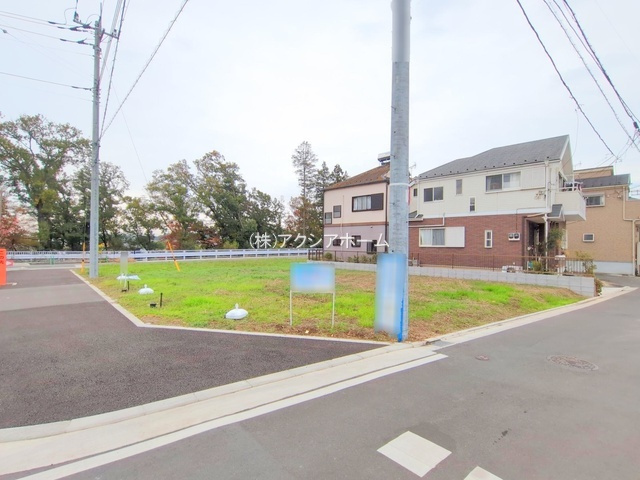 所沢市上安松・全2区画　建築条件なし土地　1号地　～更地～の外観|現地写真（2025年11月13日撮影）