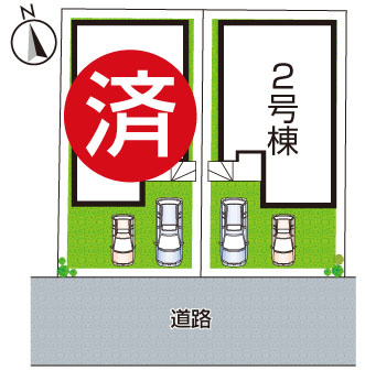 神戸市北区鈴蘭台北町　第2期　新築一戸建ての区画図|全2区画