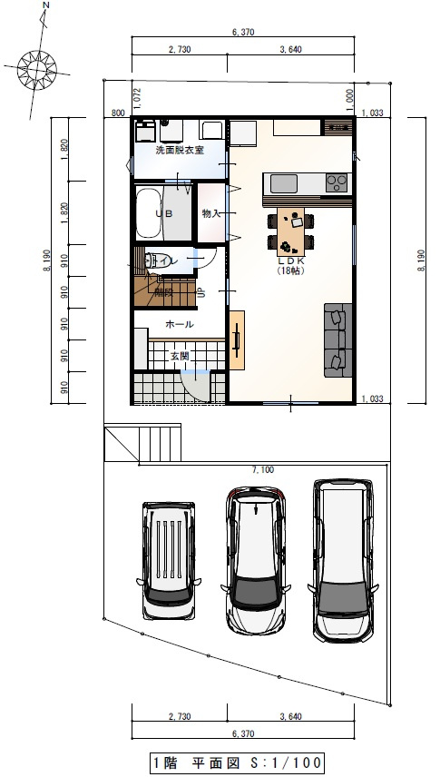 福井町　建築条件付き　売土地　Ｓ号地（全１9区画）　の土地図|Ｓ号地　土地面積　137.33㎡　（約41.54）