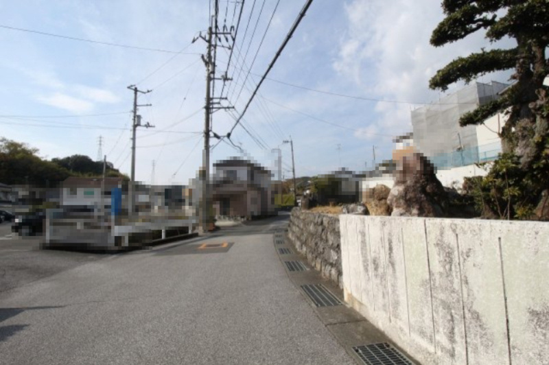 福井町　建築条件付き　売土地　Ｓ号地（全１9区画）　の前面道路含む現地写真