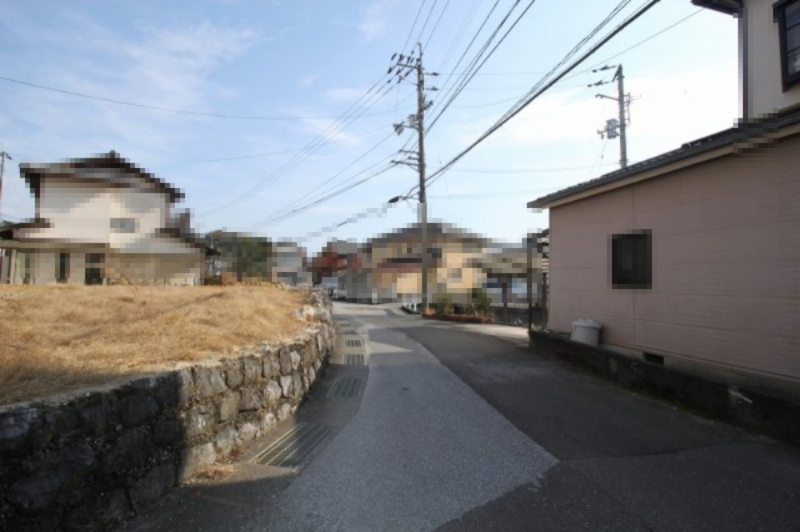 福井町　建築条件付き　売土地　Ｓ号地（全１9区画）　の前面道路含む現地写真