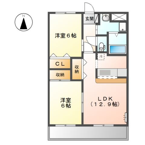ピュア　エクセルの間取り