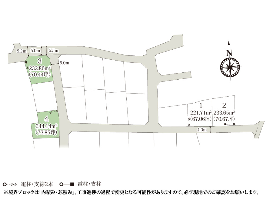 ワイウッドコート富岡市高瀬第1期【建築条件付き売地】の画像