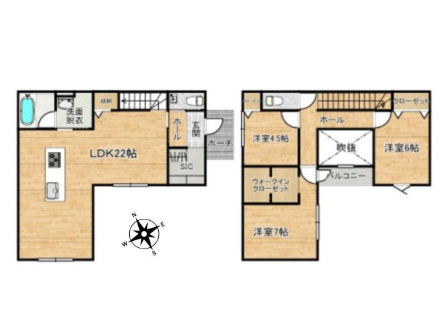 新築戸建　富士市石坂2期　全２棟の間取り