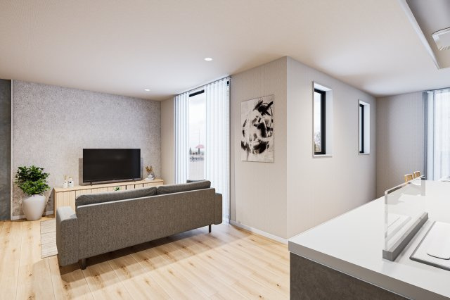 新築戸建　富士市石坂2期　全２棟の完成予想図|※パースはイメージです