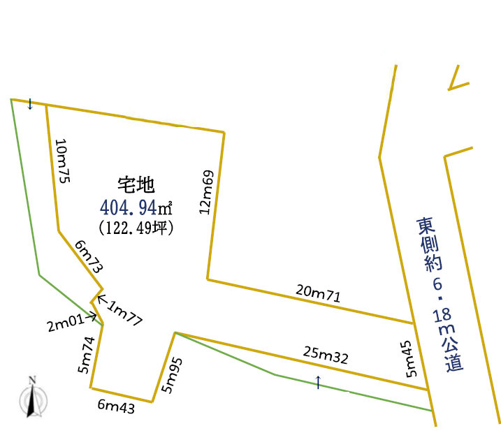 大田区田園調布4丁目の区画図
