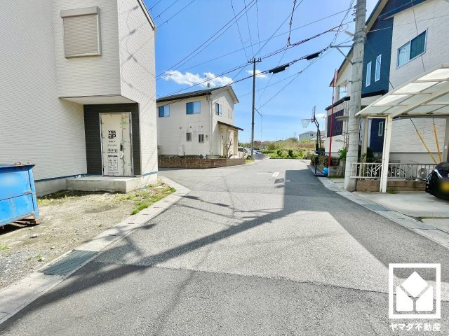 大津市下阪本２丁目　1期　6-1号地の前面道路含む現地写真