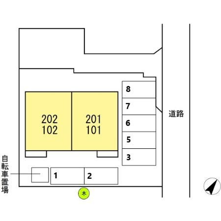 花田ハイネスの区画図
