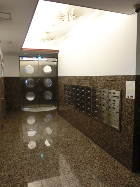 大阪市天王寺区上本町９丁目の賃貸マンションのエントランス