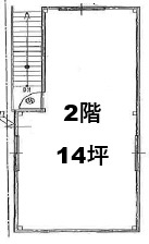日本橋2丁目店舗戸建の間取り