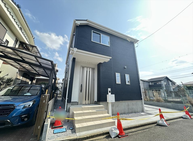 【外観】 | 新座市野火止3丁目　新築一戸建住宅　全1棟　(志木本店) | 完成済みのため、いつでも内覧可能です。