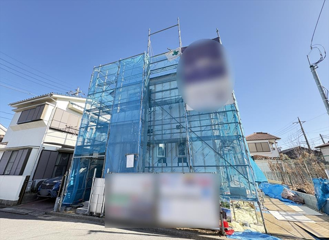 【外観】 | 新座市野火止3丁目　新築一戸建住宅　全1棟　(志木本店) | 販売現地／2025年12月11日撮影　
ファミリーに嬉しい3LDKのゆとりある住空間