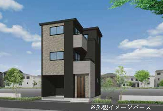 新築一戸建て　所沢市山口の外観パース|外観イメージパースです