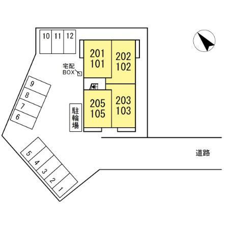 カーサ・デ・津森の区画図