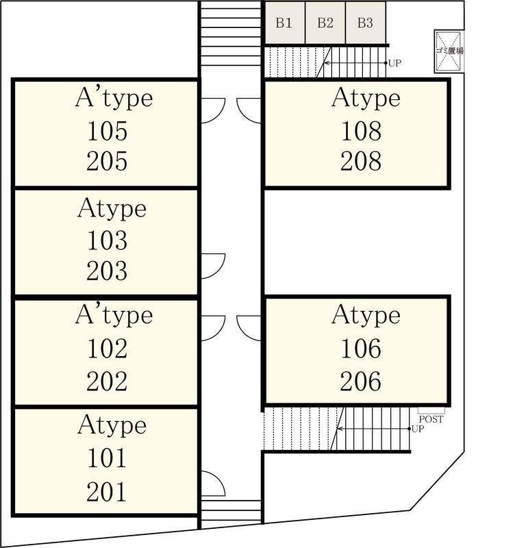 プライム津田の区画図