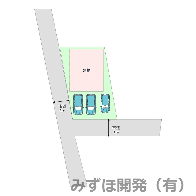成沢西3丁目の区画図