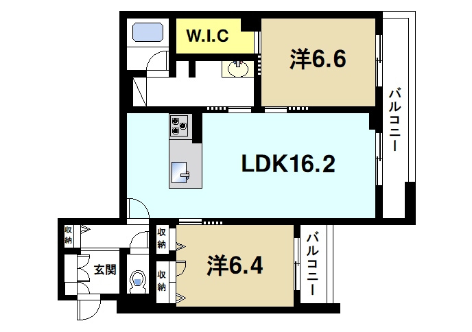 シャーメゾンフゥの間取り