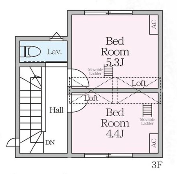 【間取り】 | 茅ヶ崎市浜之郷　新築戸建て | 3階