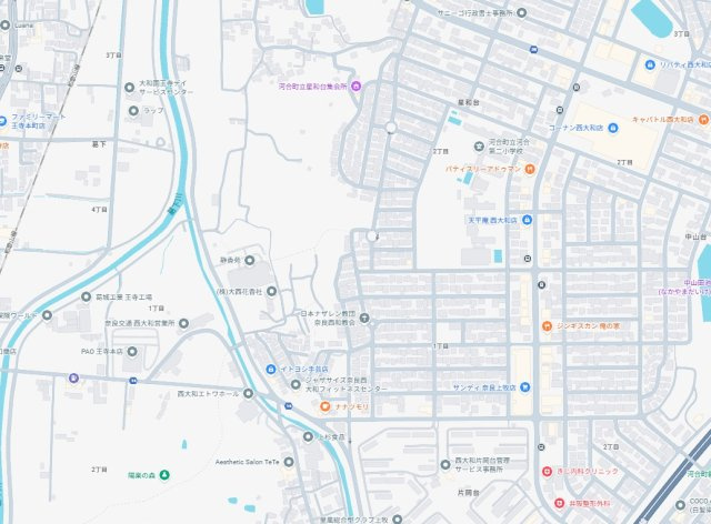 29(土)30(日)現地説明会！　北葛城郡河合町星和台　ラスト1邸の地図