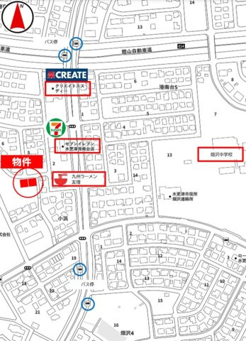 木更津市港南台4丁目4-10　土地（高台、地番堅め）の地図