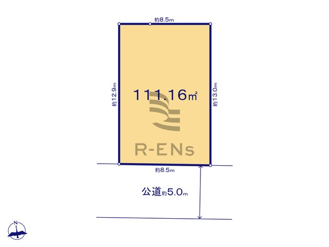 【土地図】 | 西東京市泉町３丁目　売地　１５区画 | 土地面積111.16ｍ2のゆとりある敷地