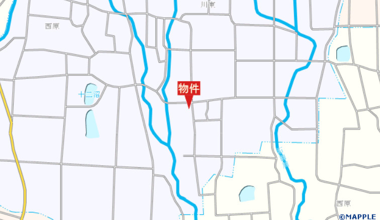 【中古】前橋市大前田町　４DKの地図