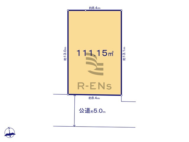 【土地図】 | 西東京市泉町３丁目　売地　１６区画 | 土地面積111.15ｍ2のゆとりある敷地
