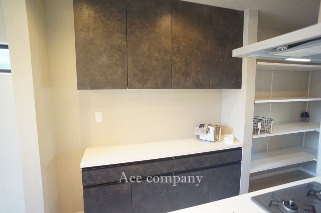 【収納】 | 八尾市東本町5丁目 | キッチン、背面にカップボード付きです♪