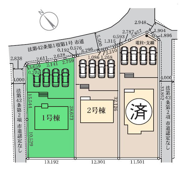 【外観】 | リーブルガーデン.S高崎市第1根小屋町ー① | （建築中現地）