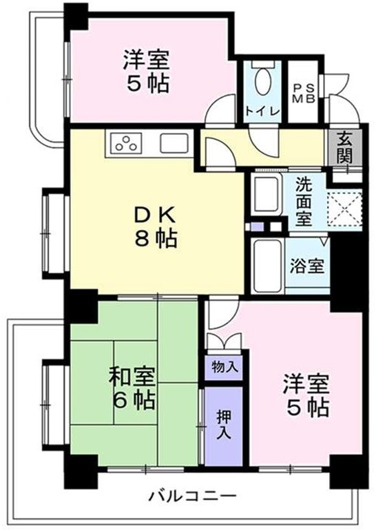 グリーンパーク六木Ⅱの間取り|ドキドキの新生活も、安心してスタート。ぴったりの住まいを見つけませんか？クランディアが一緒に住まい選びをサポートします‼　まずは、お気軽にお問合せください　＃クランディア