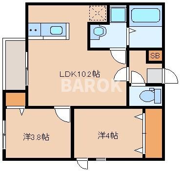 カトレア板付の間取り