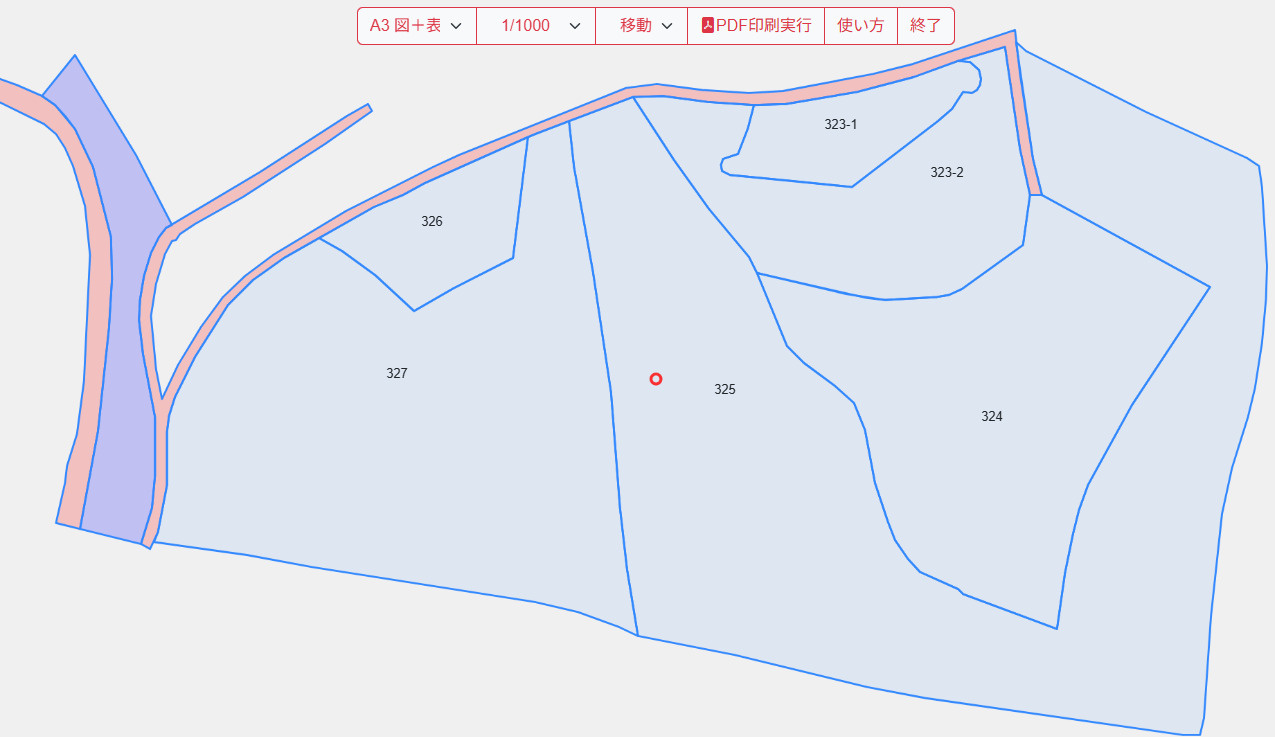 富津市上　売地の区画図|敷地面積約１１５２坪！