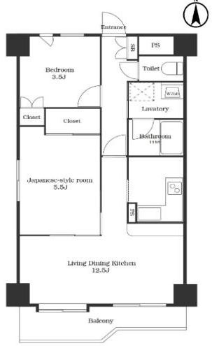 エヌエフ中浦和の間取り