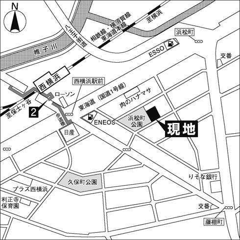 サンウエスト横浜の地図