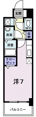 ヴァレ谷上の間取り