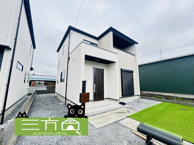 新築　太田市新田上江田町　GRAFARE　3号棟の外観|現地写真　2026年2月完成しました！ご内覧等、お気軽にお問合せください♪　							

　