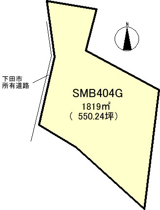 下田市　大賀茂の土地図