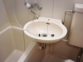 スペースが確保できる洗面所です