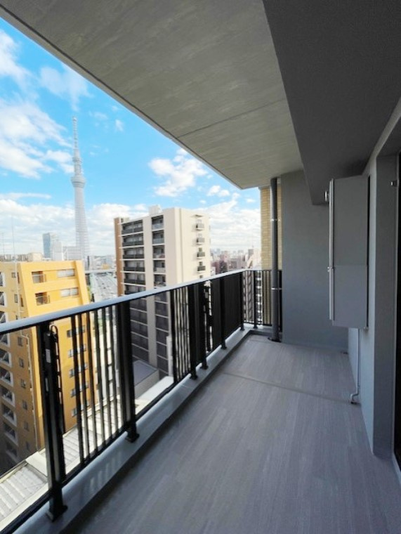 パークホームズ浅草六丁目のバルコニー