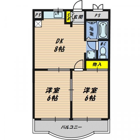 【間取り】 | ロジュマン鶴見