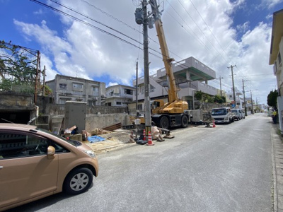 【前面道路含む現地写真】 | 北谷町桑江Ⅳ（全2棟）ラスト1号棟 | ※南西側公道5.9m♪