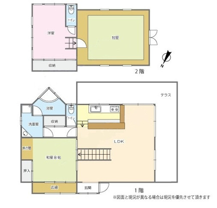 【間取り】 | 大室高原別荘地　戸建