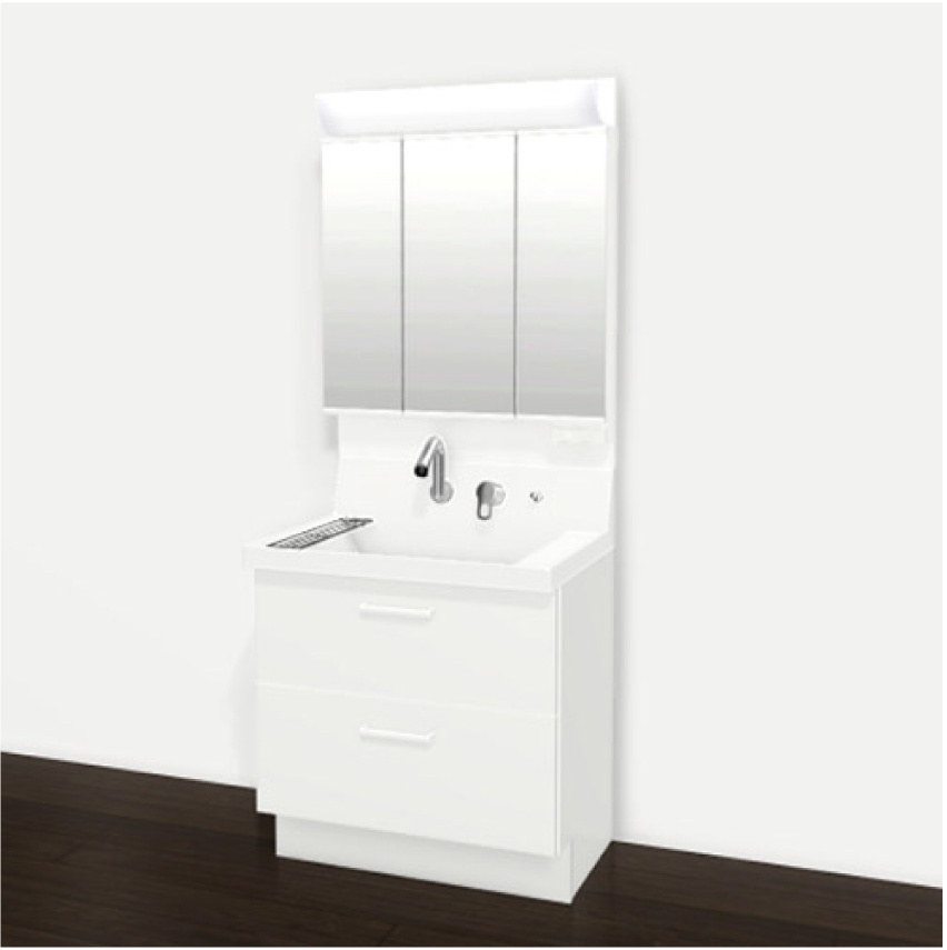 グランドハイツ甲陽園の完成予想図|※洗面台リフォームイメージ画像