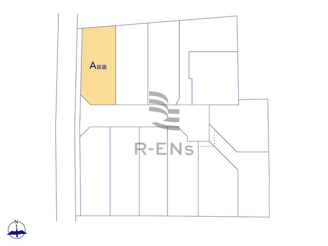 【区画図】 | 西東京市中町１丁目　売地　A区画 | 全12区画の新しい街の誕生です