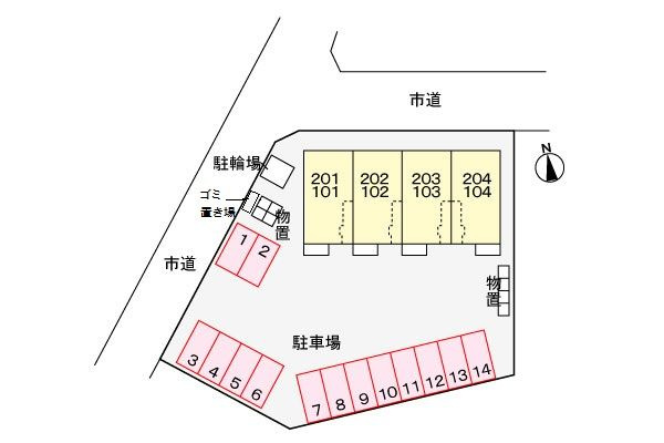 アンジール　ハーネの区画図