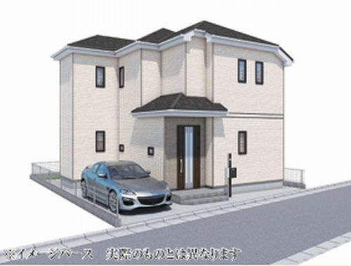 【外観】 | 【仲介手数料０円】相模原市南区東大沼3丁目　新築一戸建て | 外観パース　相模原市南区東大沼3丁目　新築一戸建て