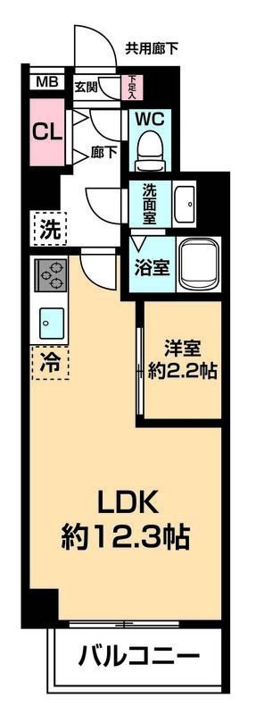 ARCOBALENO DAISHIMAEの間取り