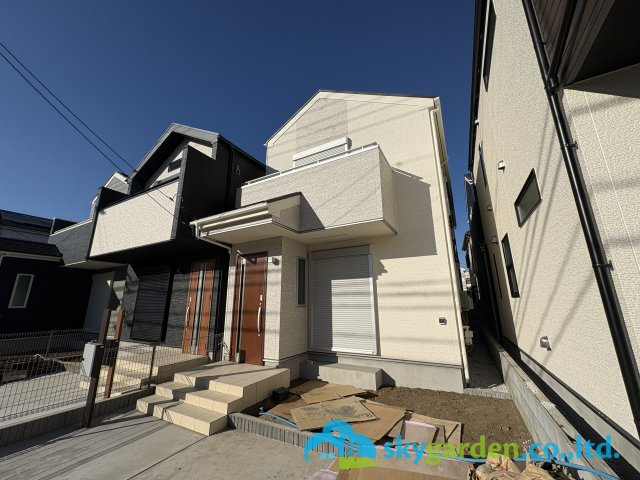 茅ヶ崎市香川4丁目　新築戸建　全3棟3号棟の外観|おしゃれな外観です