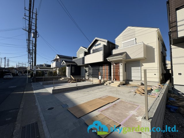 茅ヶ崎市香川4丁目　新築戸建　全3棟3号棟の前面道路含む現地写真|前面道路含む現地写真です