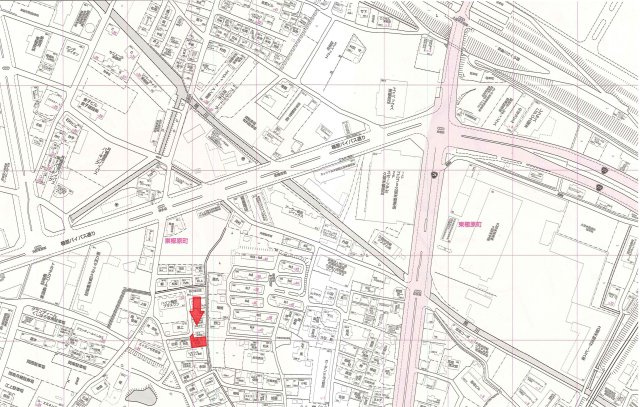 福岡県久留米市東櫛原町　売り土地の地図